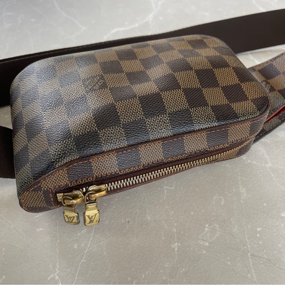 Louis Vuitton Damier Ebene Canvas Geronimos Unisex Crossbody Sling Belt Bag - Picture 7 of 17